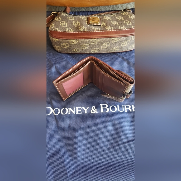 Dooney & Bourke Canvas Monogram Small Pochette and Wallet - Picture 4 of 7